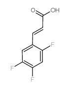 2,4,5-三氟苯丙烯酸结构式