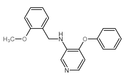 3-(2-甲氧基苄氨基)-4-苯氧基吡啶结构式