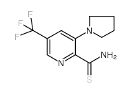 3-(1-吡咯烷)-5-(三氟甲基)吡啶-2-氨基甲酰胺结构式