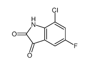 7-氯-5-氟吲哚啉-2,3-二酮结构式