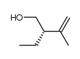 (S)-2-ethyl-3-methyl-3-buten-1-ol Structure