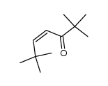 cis-2,2,6,6-Tetramethyl-4-hepten-3-one Structure