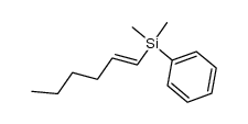 dimethyl(hex-1-enyl)(phenyl)silane结构式