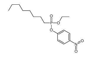Octylphosphonic acid ethyl p-nitrophenyl ester structure