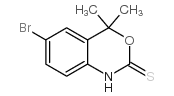 6-溴-4,4-二甲基-1H-苯并[d][1,3]噁嗪-2(4h)-硫酮结构式