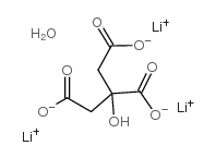 Lithiumcitratehydrate Structure