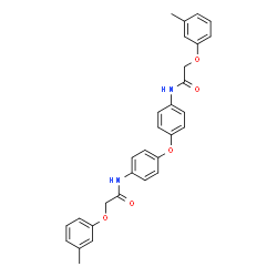 N,N'-[oxybis(4,1-phenylene)]bis[2-(3-methylphenoxy)acetamide] Structure