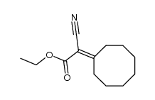 cyano-cyclooctyliden-acetic acid ethyl ester Structure