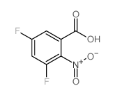 3,5-二氟-2-硝基苯甲酸结构式
