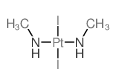 methanamine; platinum(+2) cation; diiodide Structure