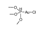 (trimethylphosphite)gold(I) chloride Structure