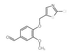 4-((2-CHLOROTHIAZOL-5-YL)METHOXY)-3-METHOXYBENZALDEHYDE结构式