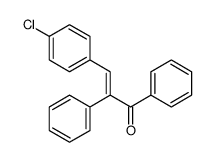 3-(4-chlorophenyl)-1,2-diphenylprop-2-en-1-one结构式