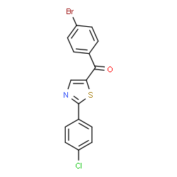 (4-Bromophenyl)[2-(4-chlorophenyl)-1,3-thiazol-5-yl]methanone Structure