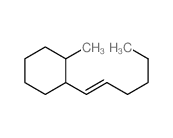1-[(E)-hex-1-enyl]-2-methyl-cyclohexane结构式