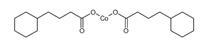 cobalt cyclohexanebutyrate Structure
