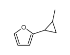 2-(2-methyl-cyclopropyl)-furan结构式