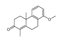 2-keto-8-methoxy-1,4aβ-dimethyl-2,3,4,4a,9,10-hexahydrophenanthrene结构式