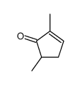 2,5-dimethylcyclopent-2-en-1-one结构式