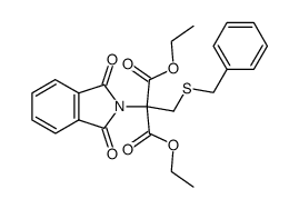 benzylmercaptomethyl-phthalimido-malonic acid diethyl ester结构式