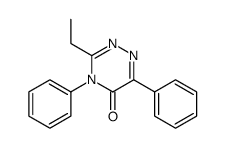 3-ethyl-4,6-diphenyl-1,2,4-triazin-5-one结构式