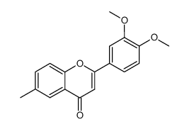 2-(3,4-dimethoxy-phenyl)-6-methyl-chromen-4-one结构式