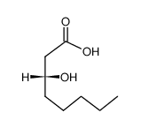 (R)-3-hydroxy-octanoic acid结构式
