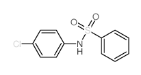 N-(4-氯苯基)苯磺酰胺结构式