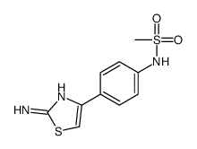 N-[4-(2-氨基-4-噻唑基)苯基]甲磺酰胺结构式