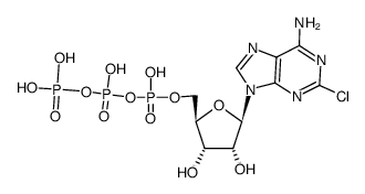 2-氯去磷酸肌苷三磷酸钠盐结构式