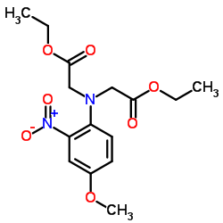 Diethyl 2,2'-[(4-methoxy-2-nitrophenyl)imino]diacetate Structure