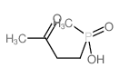 Phosphinic acid, methyl(3-oxobutyl)- (9CI) Structure