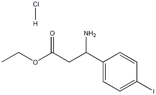 3-氨基-3-(4-碘苯基)丙酸乙酯盐酸盐结构式