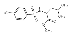 4-甲基-2-([(4-甲基苯基)磺酰基]氨基)戊酸甲酯结构式