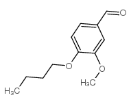 4-丁氧基-3-甲氧基-苯甲醛结构式