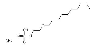 Poly(oxy-1,2-ethanediyl), .alpha.-sulfo-.omega.-(decyloxy)-, ammonium salt Structure