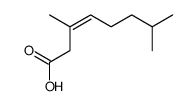 3,7-dimethyloct-3-enoic acid Structure