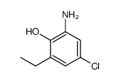 2-amino-4-chloro-6-ethylphenol Structure