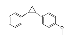 1-methoxy-4-((1RS,2SR)-2-phenylcyclopropyl)benzene结构式