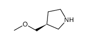 (S)-3-(甲氧基甲基)吡咯烷结构式