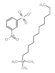 dodecyl-trimethyl-azanium; 3-nitrobenzenesulfonic acid结构式