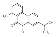 9,10-Phenanthrenedione,1-methyl-7-(1-methylethyl)- Structure