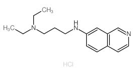 N,N-diethyl-N-isoquinolin-7-yl-propane-1,3-diamine结构式