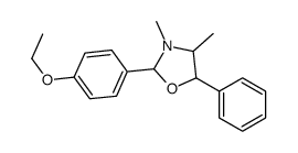 2-(4-ethoxyphenyl)-3,4-dimethyl-5-phenyl-1,3-oxazolidine结构式