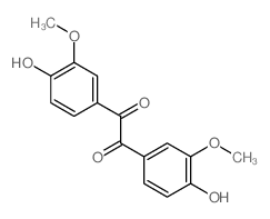 1,2-Bis(4-hydroxy-3-methoxyphenyl)ethane-1,2-dione Structure