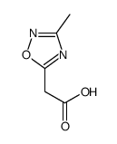 2-(3-甲基-1,2,4-恶二唑-5-基)乙酸结构式