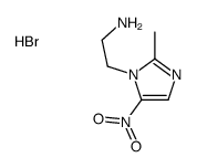 2-methyl-5-nitro-1H-imidazole-1-ethylamine monohydrobromide Structure