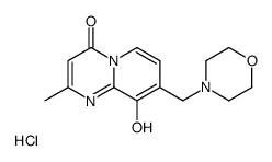 9-hydroxy-2-methyl-8-(morpholin-4-ylmethyl)pyrido[1,2-a]pyrimidin-4-one,hydrochloride结构式