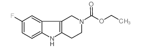 8-氟-1,3,4,5-四氢-2H-吡啶基-[4,3-b]吲哚-2-羧酸乙酯结构式