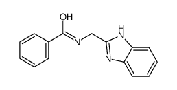 N-(1H-苯并咪唑-2-甲基)-苯甲酰胺结构式